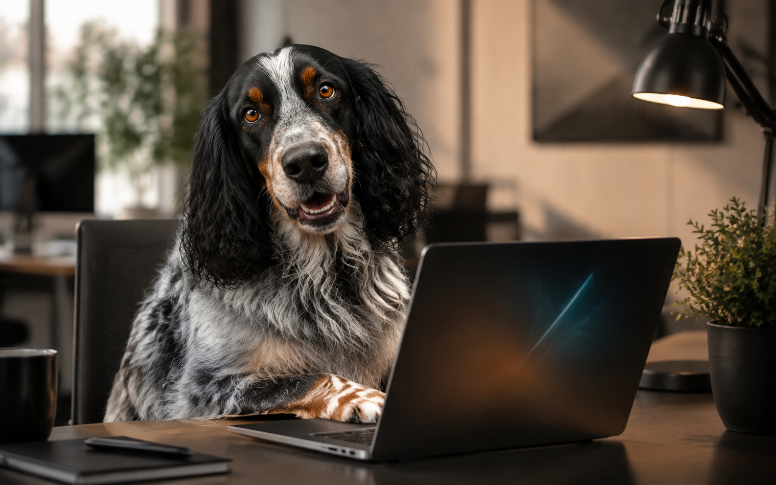 Fran begleitet konzentriert die technische Entwicklung